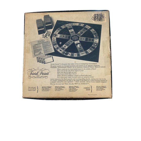 Trivial Pursuit Genus Edition Master Game 1981 Complete Adult Board Game Set - Picture 11 of 11